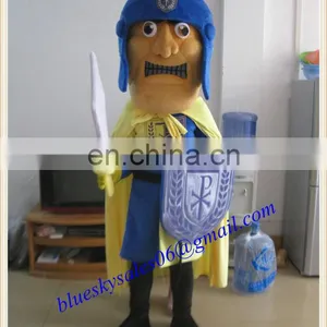 2014 Custom Made Solider Mascot Costume With Shield thumbnail-1