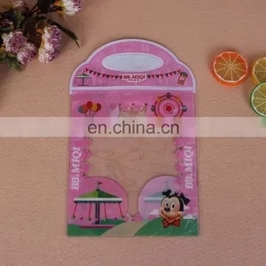 Recycled Eco Friendly Wholesale Cartoon Cute Shape Pvc Stationery Bag With Button Coloring Priting thumbnail-2