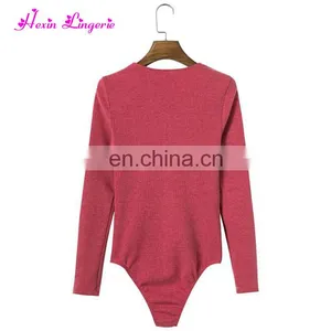Top Selling Autumn Black Knitting Sexy Romper Custom Bandage Jumpsuits thumbnail-4