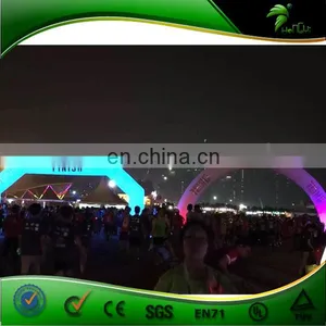 Inflatable Marathon Arch , High Quality PVC Inflatable Sports Finishe Arch With Lighting thumbnail-3