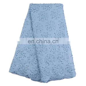 High Quality 100% Cotton Polish Lace Fabric African Embroidery Lace Fabric No.LP41200129 thumbnail-3