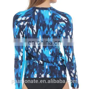 Full Printed Custom Made Long Sleeve Rush Guard/rashguard for Women thumbnail-2