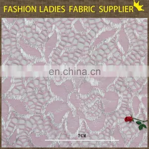2015 New Style Nyon and Cotton Organic Lace Dyeing Knit Fabric thumbnail-5