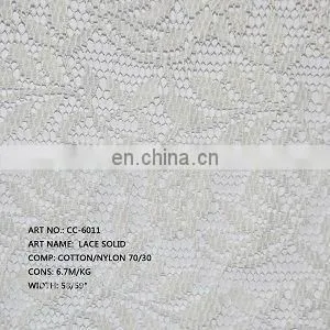 Ladies Garment Public Clothing Spandex Design Solid Lace Fabric for Female thumbnail-1