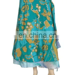Wholesale Lot Assorted 100 Ways Wear Silk Long Wrap Skirt thumbnail-1