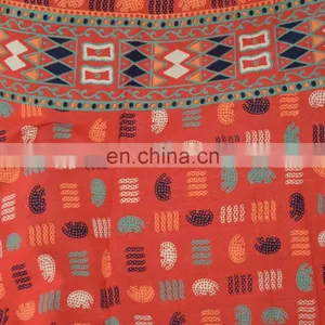 Long Wrap Around Skirt Printed Ethnic Hippie Gypsy Women's Indian Dress Skirts Cotton Designer Printed Animals Dress Hippie Boho thumbnail-4
