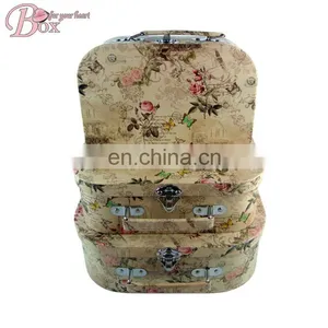 Medium-sized Personality Paperboard Customize Design Cute Suitcase Whole Printing Gift Boxes With Handle thumbnail-4