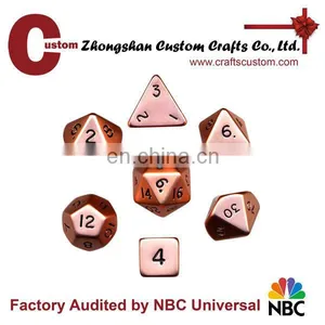 Custom Usa Metal Gamble Dice in Silver Plating thumbnail-3