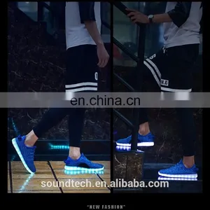 USB Recharge Battery Sport Shoes With Led Lights Adult thumbnail-4