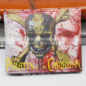 Pirates of the Caribbean Men's Wallets Money Clip Wallet PU Purse for Men Women Wallet thumbnail-1