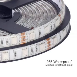 DC12V 5050 LED Strip RGB RGBW RGBWW 5M 10M Set LED Strip 5050 RGB 60LEDs/m + Touch Remote Controller+ 12V Power Adapter thumbnail-4