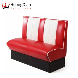 PU Leather Seating Restaurant Sofa Booth Dining Furniture (HD641) thumbnail-1