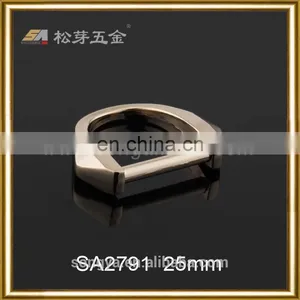 Custom Leather Handbag Metal Hardware Accessories Metal Ring Buckle, Plated Custom Metal D Ring thumbnail-3