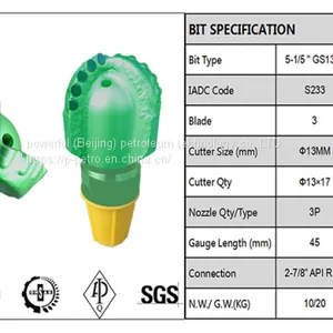 Steel Body PDC Bit 5 1-5 GS1303 thumbnail-3