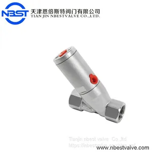 45 Degree Pneumatic Mechanical Valves Stainless Steel Angle Seat Valve thumbnail-3
