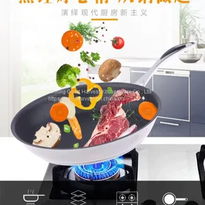 Pan Skillets Non-stick Pans DuPont Teflon Nonstick Coating Pan Try-ply Stainless Steel Fry Pan thumbnail-1
