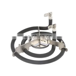 Black Small Surface Electric Heater Replacement for Hot Plate Electric Stove Burner Heating Element thumbnail-2