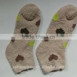 Winter Printed Cotton Velvet Room Socks thumbnail-3