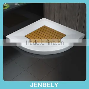 Shower Tray With Wooden Board in the Middle thumbnail-1