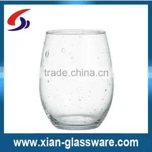 Promotional Cheap Clear Stemless Wine Glasses With Bubbles for Wholesale/wine Glass Cup thumbnail-1