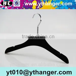 YY0452 Custom Baby Clothes Hanger Kids Velvet Hanger for Baby Shops thumbnail-1