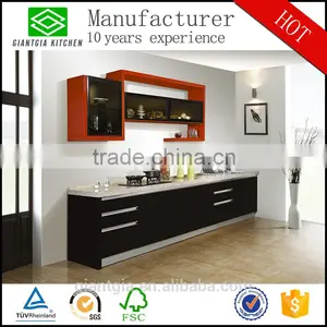 High Glossy Red Lacquer Ghana Fitted Kitchen Cabinets Direct From China thumbnail-1