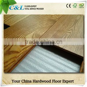 Natural Ash Solid Prefinished Hardwood Floor thumbnail-1