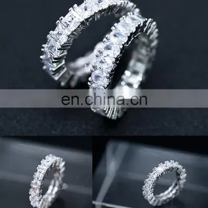 Fashion Custom Design Popular, New Fashion 925 Sterling Silver Bling Bling Baguette Classic Diamond Ring for Women/ thumbnail-5