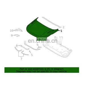 OEM LR117303 Front Hood Bonnet Panel for Land Rover Range Rover Evoque 2019-2021 thumbnail-4
