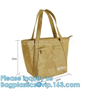 DuPont Paper Tyvek Breathable Strong And Durable Dupont Paper Tyvek Lunch Cooler Bag,tote Bag,gift Bag,microfiber Pouche thumbnail-1