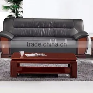 Oupusen 2016 New 1 1 3 Black Home Wooden Sofa Set thumbnail-1