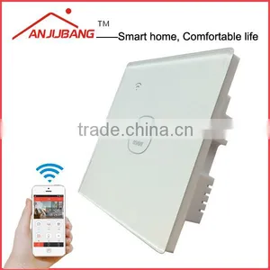 2015 Remote Control Electric Switch Single Fire Wire High Quality Glass Panel Smart Lighting Switch thumbnail-1