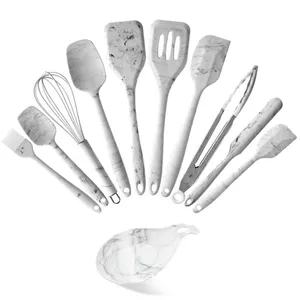 Kitchen Accessories Home and Kitchen Cookware Sets KITCHEN COOKING UTENSILS SETS 11PCS SILICONE KITCHEN UTENSILS SET thumbnail-3