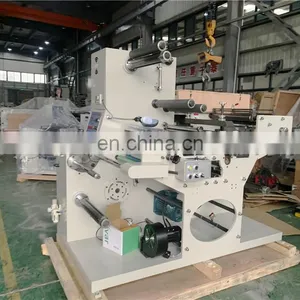 USK320A Automatic Self Adhesive Blank Label Sticker Rotary Die Cutting Slitting Rewinding Machine With Turret thumbnail-5