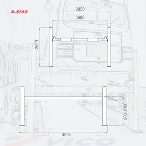 4 Ton Car Lifts Hydraulic Four Post Parking Lift For Service Station #V-PBT-A-6140 thumbnail-3