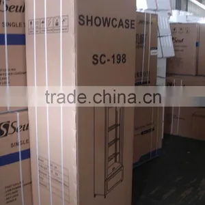 Upright Glass Door Supermarket Commercial Display Refrigerator thumbnail-4