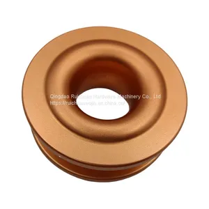 Outdoor Off-road Vehicle Aluminum Alloy Winch Pulley Trailer Rescue Traction Circular Pulley Car Modified Pulley 10T thumbnail-4