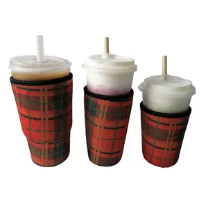 Custom Neoprene Insulator Cup Sleeve Reusable Neoprene Reusable Iced Coffee Sleeve thumbnail-3