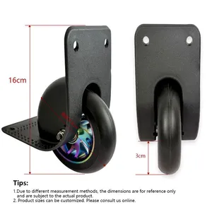 Factory Customized Caster Toolbox and Camping Bike Wheels Electroplated Directional Wheels thumbnail-4
