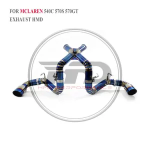 HMD Titanium Alloy Exhaust Catback is Suitable For Mclaren 540C 570S 570GT/600LT/ 650S/720S Baked Blue Muffler For Cars WhatsApp+86 18946955156 thumbnail-1