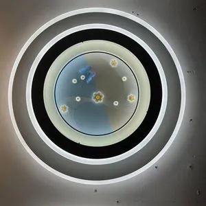 2025 Bedroom Light, Modern Minimalist LED Glass Ceiling Light, Round Nordic Creative and Personalized Study Light thumbnail-2