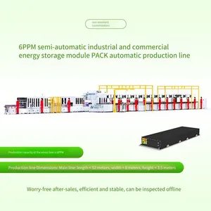 Automatic Production Line for Industrial and Commercial Energy Storage Module Pack, Double-speed Chain Assembly Equipment for Square Shell Battery Modules, Assembly Line thumbnail-1
