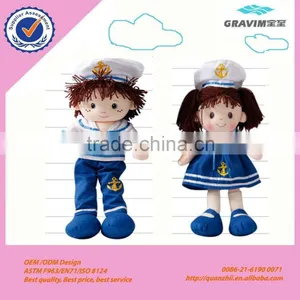 Navy Girl and Boy Doll Toy thumbnail-1