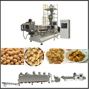 Professional Wet Protein Vegan Meat Extruder Machine/Extrusion Soy Chunks Production Line/Extruding Vegetarian FVP TVP Meat thumbnail-5