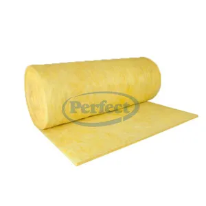 Glasswool Insulation Blanket & Board, FSK FWF MSK MWV KSK Foil Laminate, MPET Metalized PET Faced Glass Wool for HVAC, Roof, Wall, Air Duct thumbnail-2