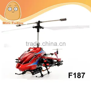 New Arrived F187 2.4G 3.5CH Alloy Missile Shooting RC Helicopter thumbnail-1