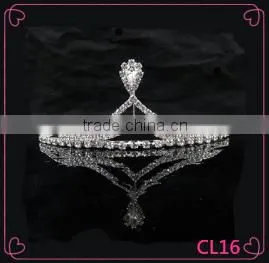 Best Selling Wholesale Wedding Hair Jewelry Crystal Crown Headband For Sale thumbnail-1