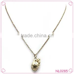Simple Small Bell 925 Sterling Silver Necklace Antique Pendant Necklace thumbnail-1