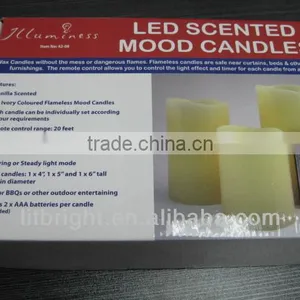 Pillar Shape Remote Control LED Christmas Candle Quality Choice thumbnail-6