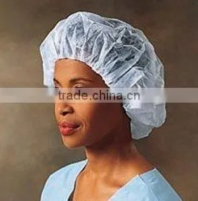 Disposable Medical Level Hospital Use Non-woven Bouffant Cap Nurse Cap thumbnail-1